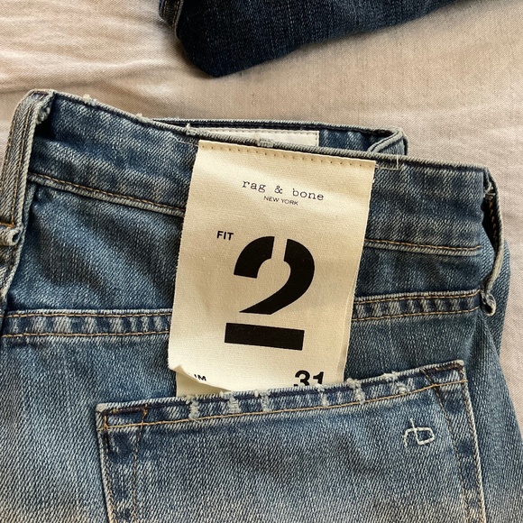 Rag & Bone Fit 2 size 31 Ames wash (light blue)